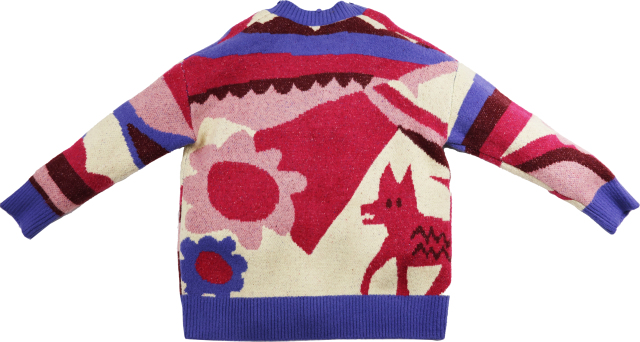 Custom Vibrant Knit Cardigan with Bold Graphic Patterns– OEM & ODM Manufacturer