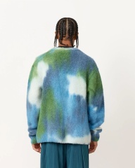 Customizable Vibrant Tie-Dye Mohair Blend Cardigan – Wholesale Manufacturer of Bold Knitwear