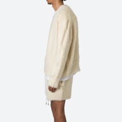 Customizable Luxurious Fuzzy Knit Cardigan and Shorts Set – Wholesale Manufacturer of Contemporary Loungewear