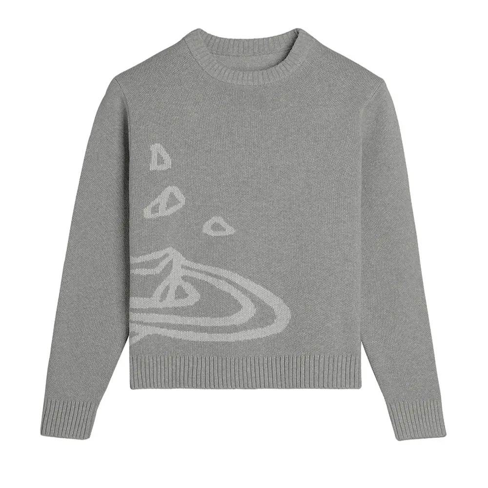 Factory-Direct Customizable Knitwear Ensemble – Bold Graphic Sweater & Sleek Cargo Pants for Modern Streetwear