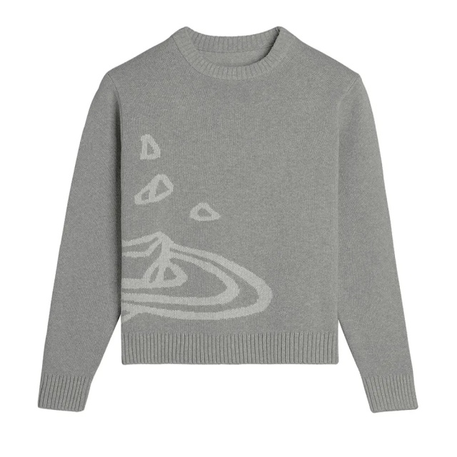 Factory-Direct Customizable Knitwear Ensemble – Bold Graphic Sweater & Sleek Cargo Pants for Modern Streetwear
