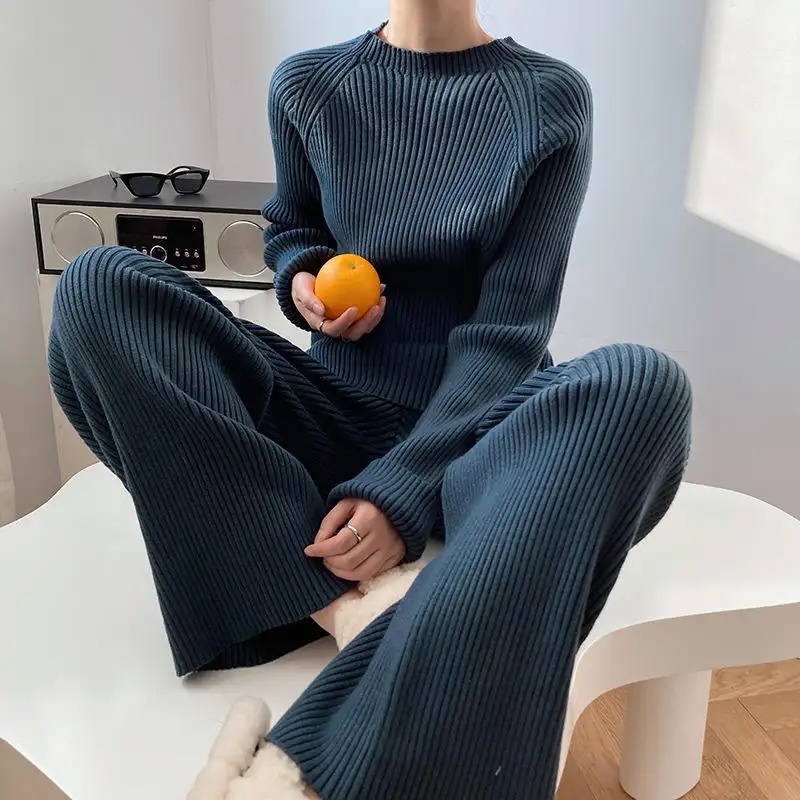 Customizable Cozy Ribbed Knit Loungewear Set – Wholesale Manufacturer of Modern Minimalist Apparel