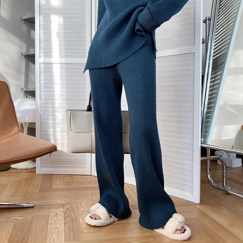 Customizable Cozy Ribbed Knit Loungewear Set – Wholesale Manufacturer of Modern Minimalist Apparel