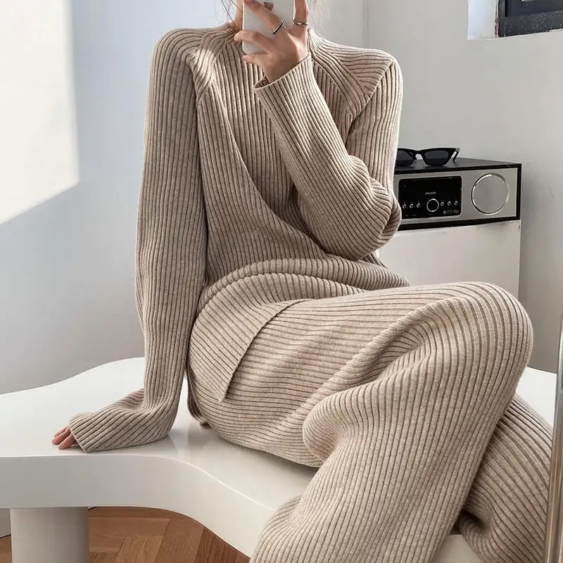 Customizable Cozy Ribbed Knit Loungewear Set – Wholesale Manufacturer of Modern Minimalist Apparel