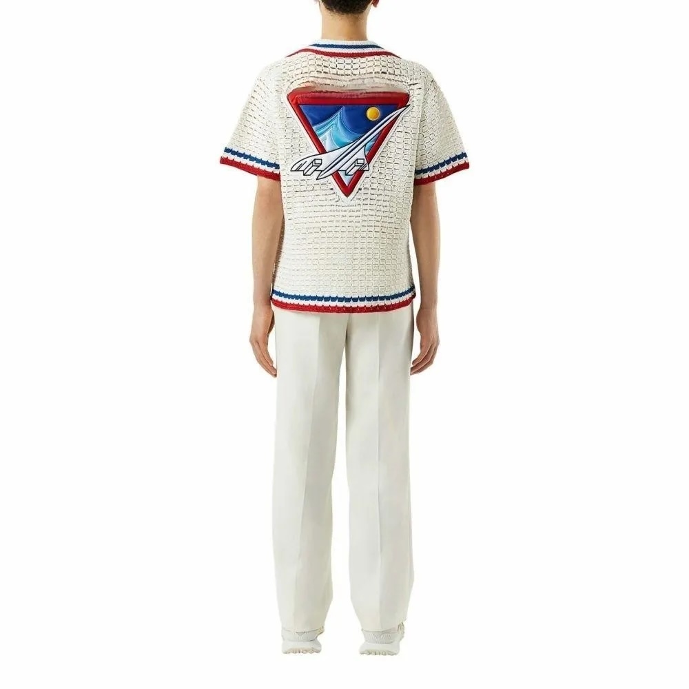 Customizable Retro-Inspired Crochet Knit Shirt – Wholesale Manufacturer of Classic-Modern Fusion Apparel