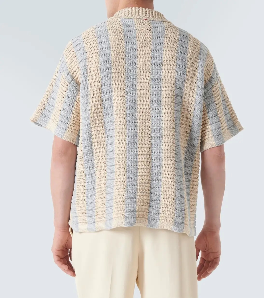 Customizable Retro-Inspired Crochet Knit Shirt – Wholesale Manufacturer of Classic-Modern Fusion Apparel