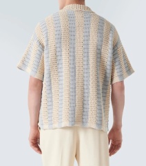 Customizable Retro-Inspired Crochet Knit Shirt – Wholesale Manufacturer of Classic-Modern Fusion Apparel