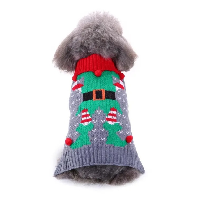 Customizable Festive Holiday Knit Pet Sweater – Wholesale Manufacturer of Stylish Pet Apparel