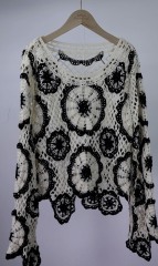 ODM Unique Crochet Floral Pattern Top – A Blend of Artistry and Sophistication