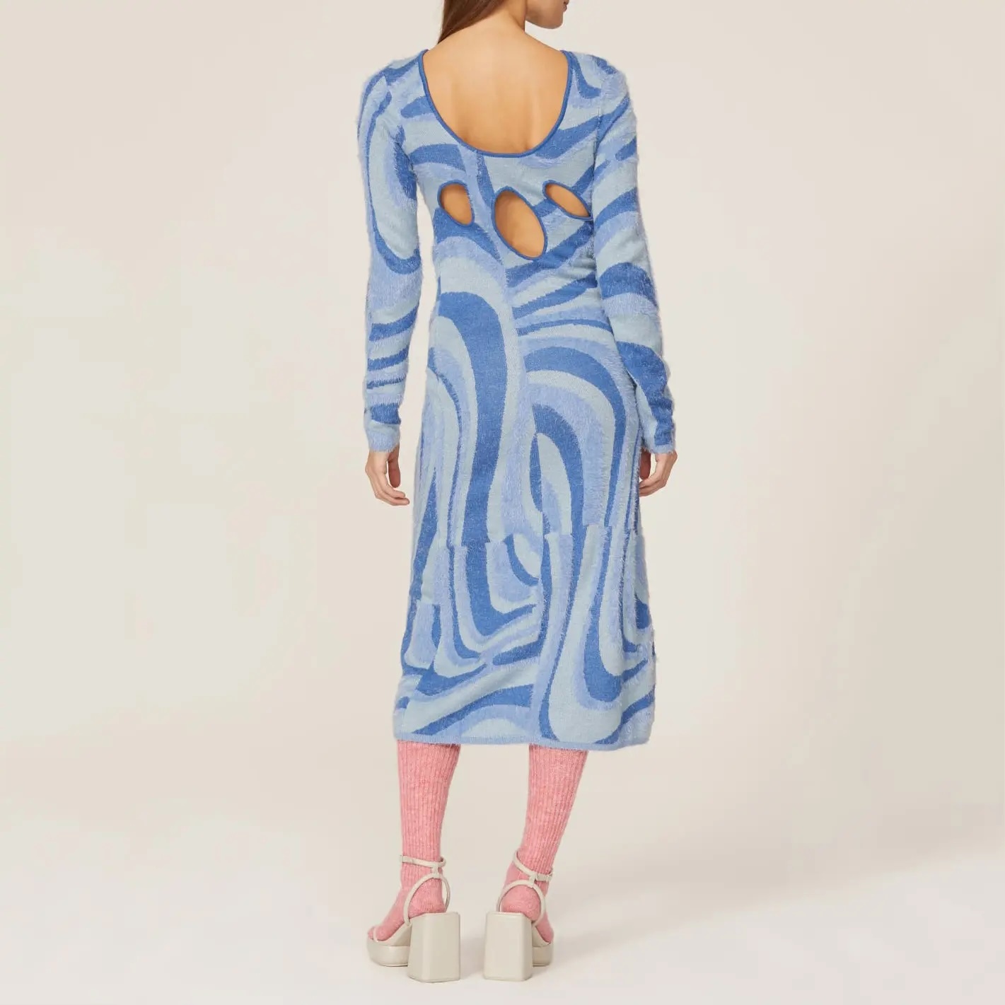 Customizable Bold Abstract Knit Dress – Wholesale Manufacturer of Statement Knitwear
