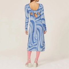 Customizable Bold Abstract Knit Dress – Wholesale Manufacturer of Statement Knitwear