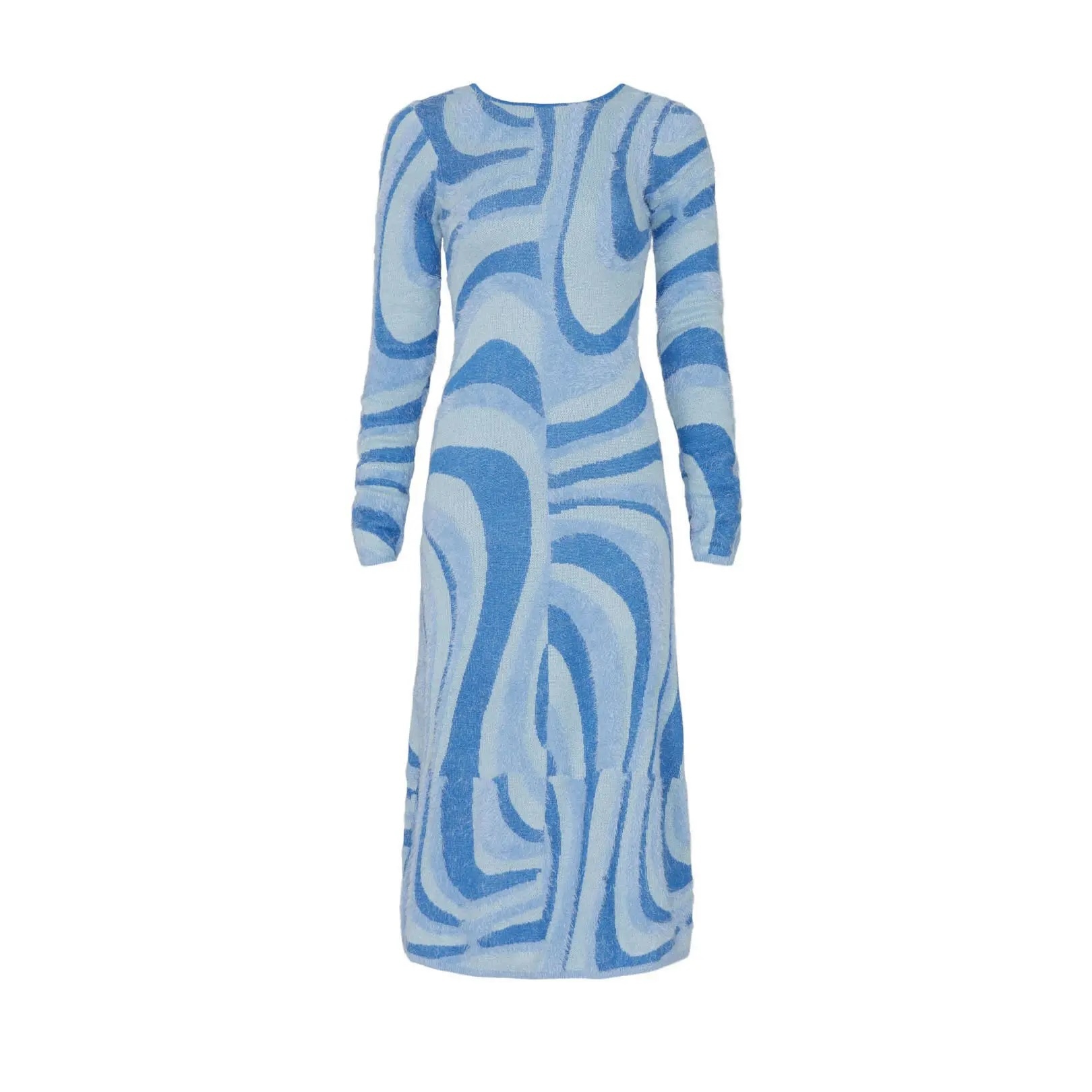 Customizable Bold Abstract Knit Dress – Wholesale Manufacturer of Statement Knitwear