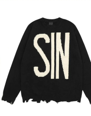 Customizable Bold Graphic Sweater and Sleek Cargo Pants Set – Wholesale Manufacturer of Modern Streetwear Ensembles