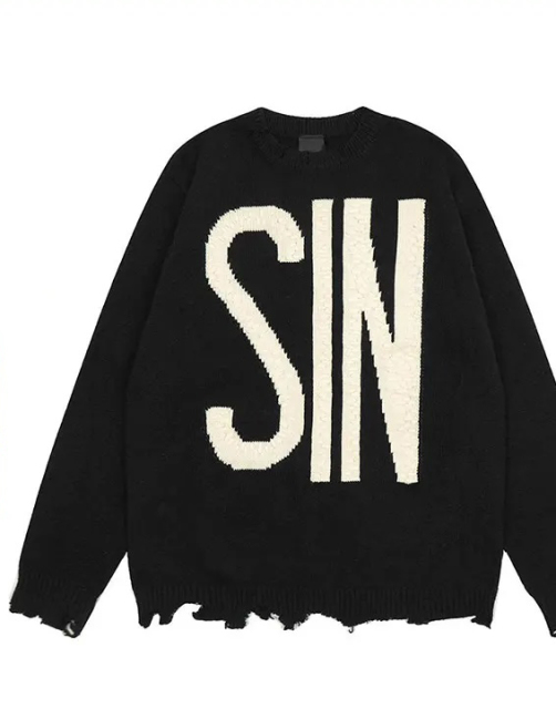 Customizable Bold Graphic Sweater and Sleek Cargo Pants Set – Wholesale Manufacturer of Modern Streetwear Ensembles