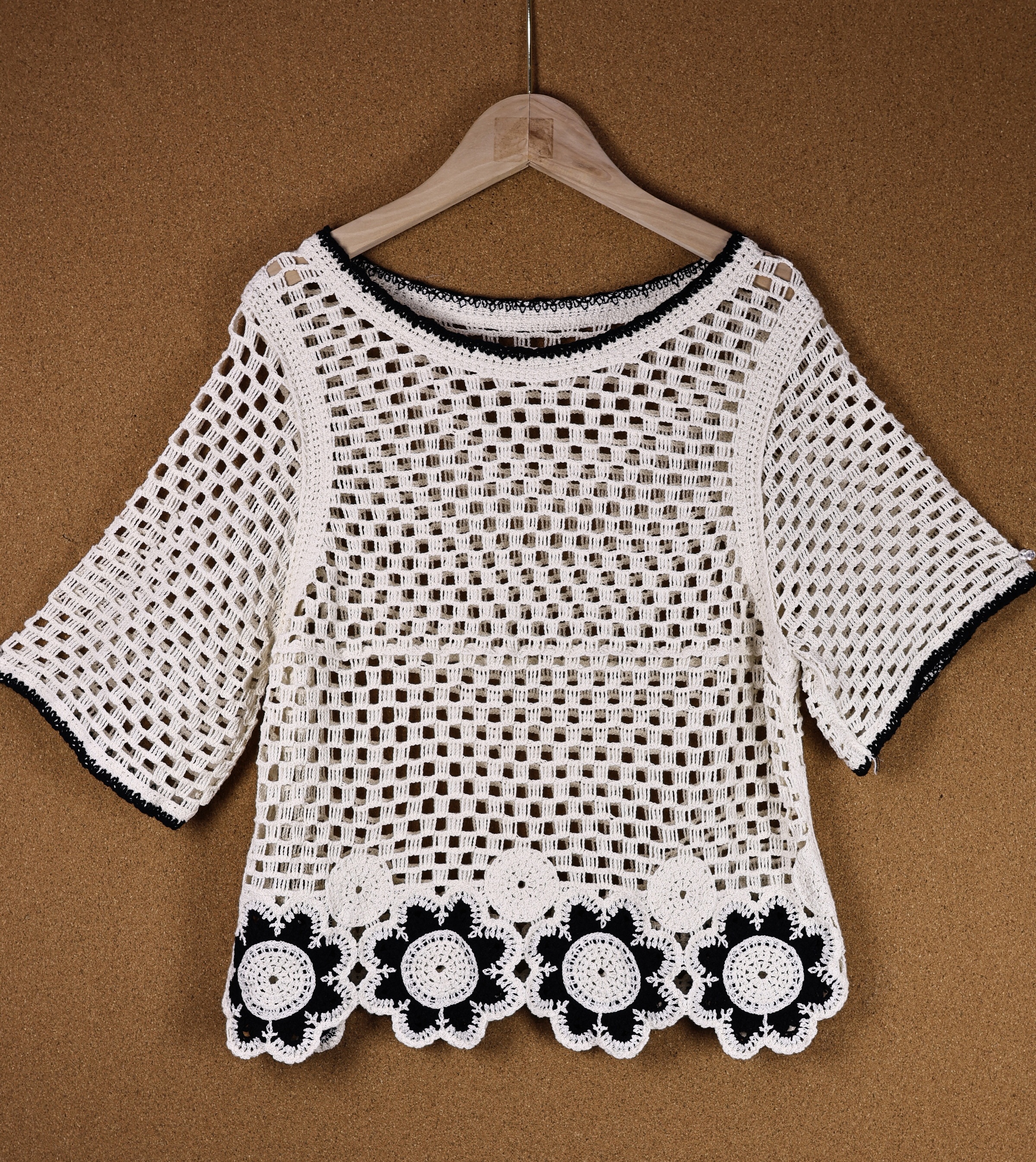 Custom Elegant Crochet Lace Top – Perfect Blend of Style and Craftsmanship