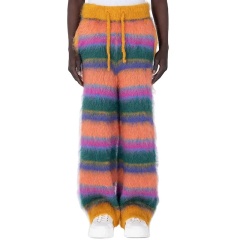 Customized Colorful Striped Knit Pants – Vibrant, Cozy, and Unique
