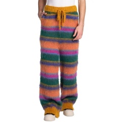 Customized Colorful Striped Knit Pants – Vibrant, Cozy, and Unique
