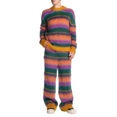 Customized Colorful Striped Knit Pants – Vibrant, Cozy, and Unique