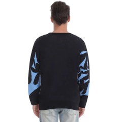 Customizable Anime-Inspired Graphic Knit Sweater – Bold, Stylish, and Unique