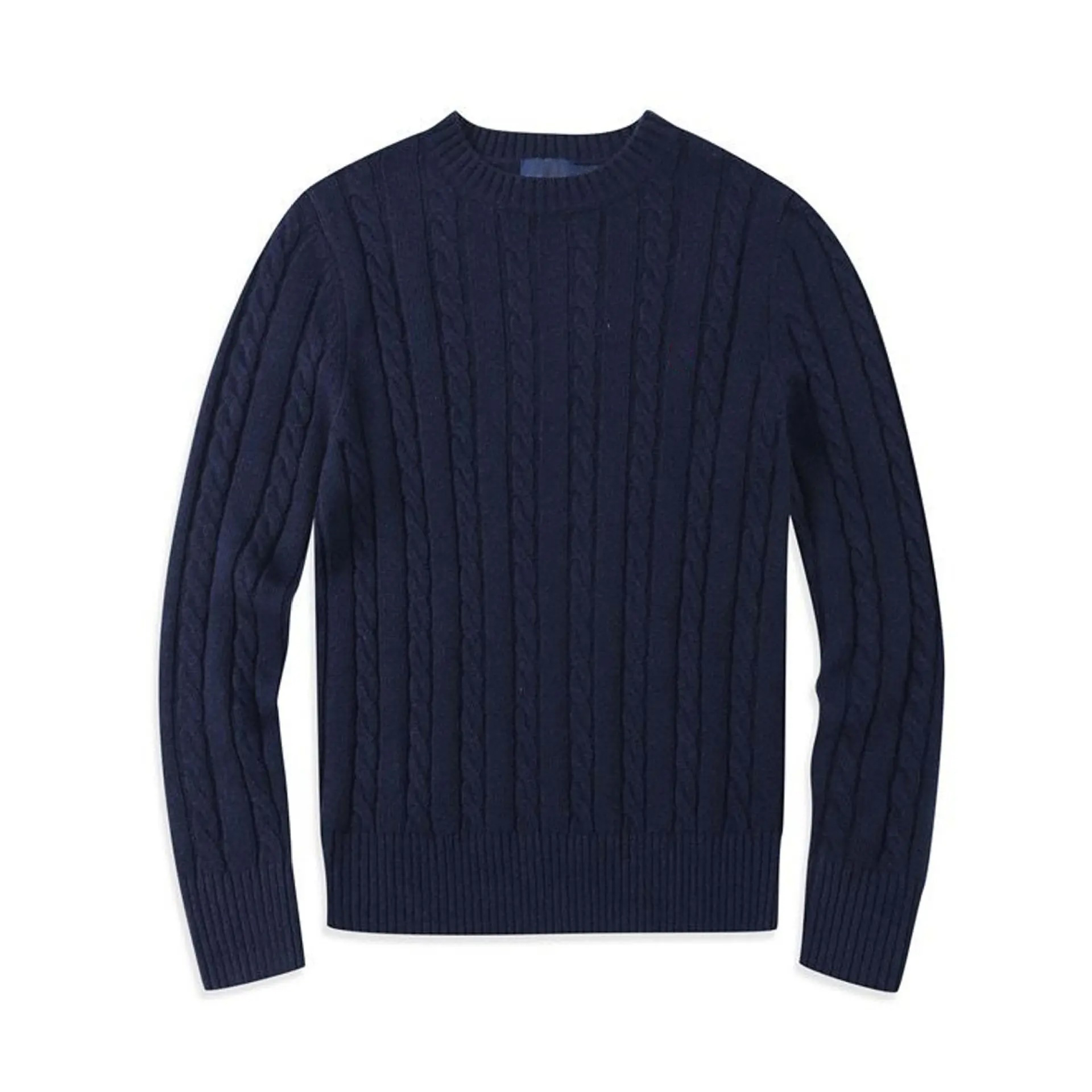 Tailor-Made Classic Gray Cable-Knit Sweater – Timeless, Warm, and Refined