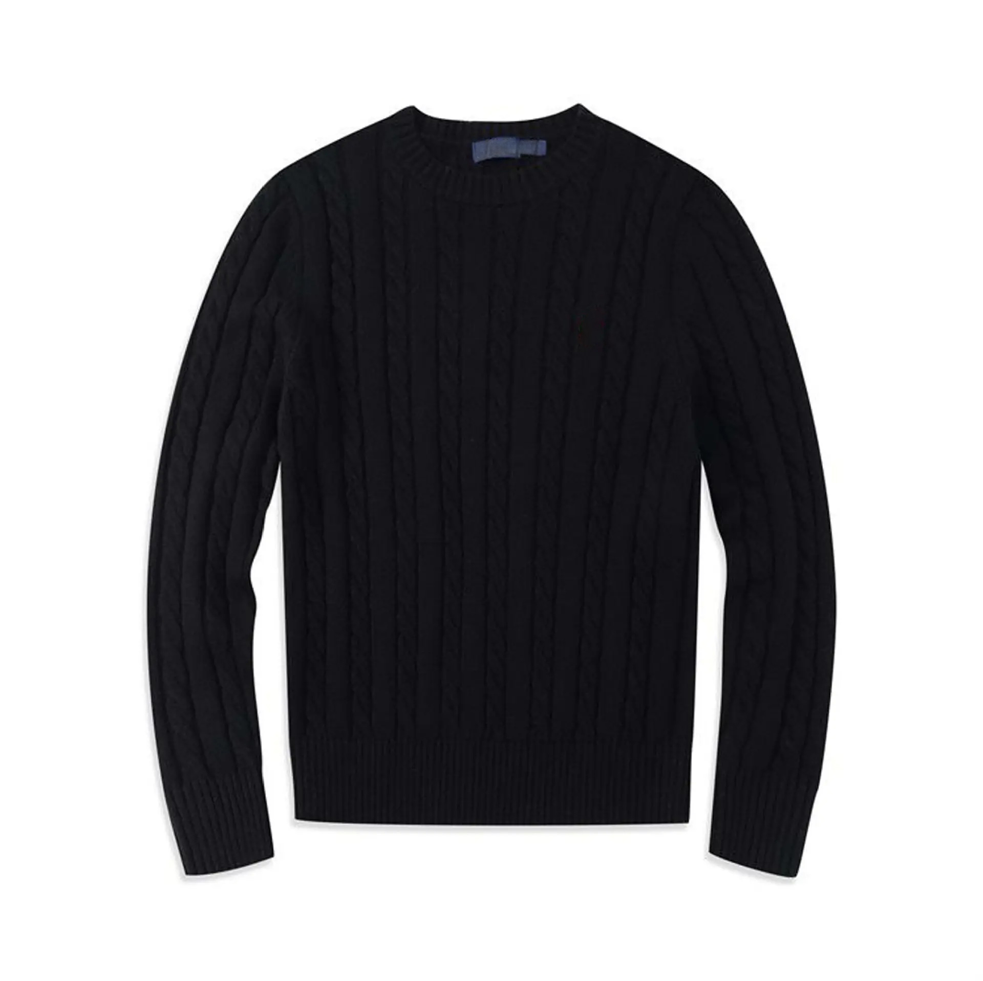 Tailor-Made Classic Gray Cable-Knit Sweater – Timeless, Warm, and Refined