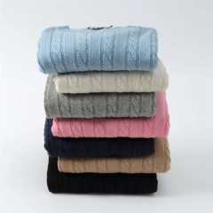 Tailor-Made Classic Gray Cable-Knit Sweater – Timeless, Warm, and Refined