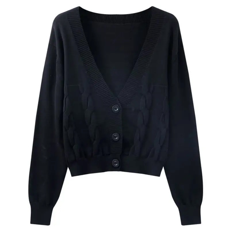 Customizable Women's V-Neck Cable-Knit Cardigan | Available in Beige, Purple, and Red | Wholesale & Bulk Orders