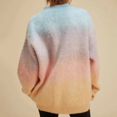 Customizable Gradient Pastel Oversized Cardigan for Women | Premium Knitwear | Wholesale & Bulk Orders