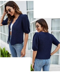 OEM ODM Women’s Lightweight Knit Cardigan – Short Sleeve Open-Front Design | Customizable Wholesale Knitwear for B2B Manufacturers
