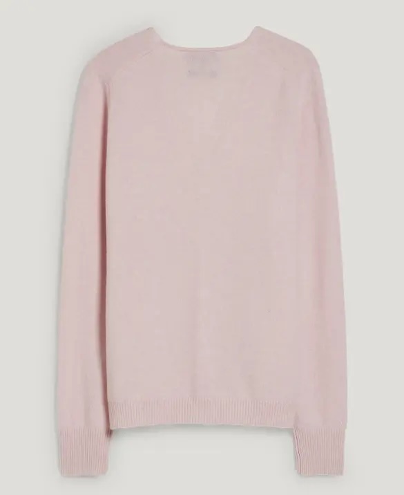 Custom Women’s Soft Pink V-Neck Button-Up Cardigan | Made-to-Order Knitwear | Bulk Wholesale for Retailers