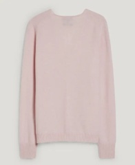 Custom Women’s Soft Pink V-Neck Button-Up Cardigan | Made-to-Order Knitwear | Bulk Wholesale for Retailers