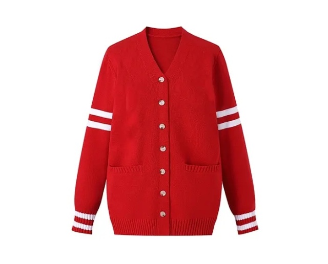 Customizable Women’s Collegiate-Style Embroidered Cardigans | Wholesale Knitwear | Tailored Designs for Retailers