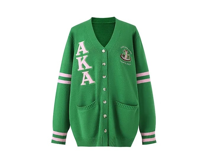 Customizable Women’s Collegiate-Style Embroidered Cardigans | Wholesale Knitwear | Tailored Designs for Retailers