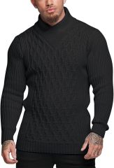 OEM Customizable Stylish White Cable-Knit Turtleneck Sweater - Modern Comfort for Retailers and Manufacturers