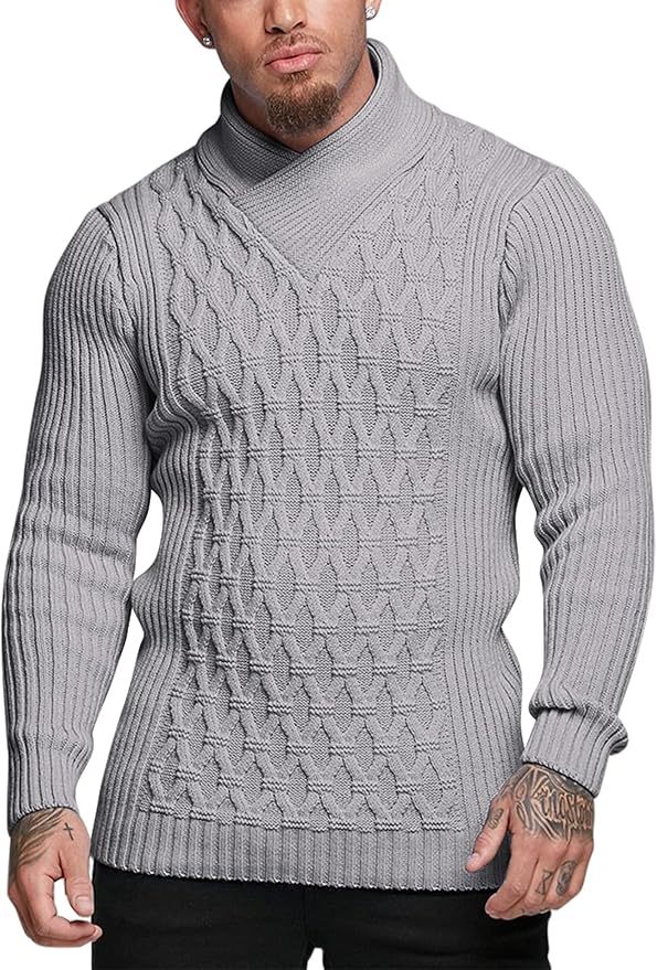 OEM Customizable Stylish White Cable-Knit Turtleneck Sweater - Modern Comfort for Retailers and Manufacturers