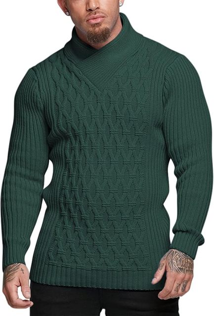 OEM Customizable Stylish White Cable-Knit Turtleneck Sweater - Modern Comfort for Retailers and Manufacturers
