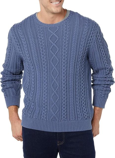 OEM Customizable Classic Beige Cable-Knit Crewneck Sweater - Timeless Comfort for Retailers and Manufacturers