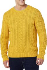OEM Customizable Classic Beige Cable-Knit Crewneck Sweater - Timeless Comfort for Retailers and Manufacturers