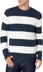 OEM Customizable Classic Beige Cable-Knit Crewneck Sweater - Timeless Comfort for Retailers and Manufacturers