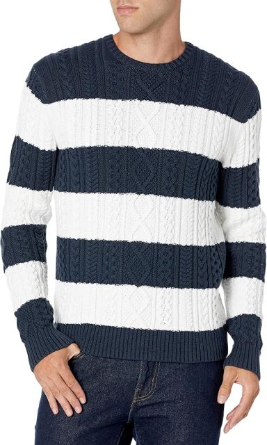 OEM Customizable Classic Beige Cable-Knit Crewneck Sweater - Timeless Comfort for Retailers and Manufacturers