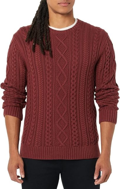 OEM Customizable Classic Beige Cable-Knit Crewneck Sweater - Timeless Comfort for Retailers and Manufacturers