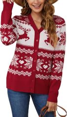 Chic and Cozy White Button-Up Cardigan – Customizable for Wholesale