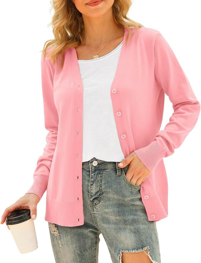 Chic and Cozy White Button-Up Cardigan – Customizable for Wholesale