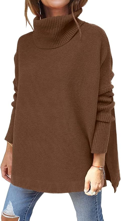 OEM Customizable Chic Beige Oversized Turtleneck Sweater - Cozy Comfort for Retailers and Manufacturers