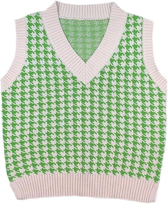 OEM Customizable Trendy Houndstooth Pattern Sweater Vest - Modern Layering Style for Retailers and Manufacturers