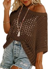 OEM Customizable Boho Off-Shoulder Crochet Top - Effortless Style for Retailers and Manufacturers