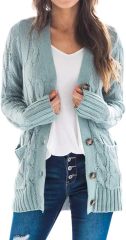 OEM Customizable Cozy Beige Cable-Knit Cardigan - Effortless Warmth and Style for Retailers and Manufacturers