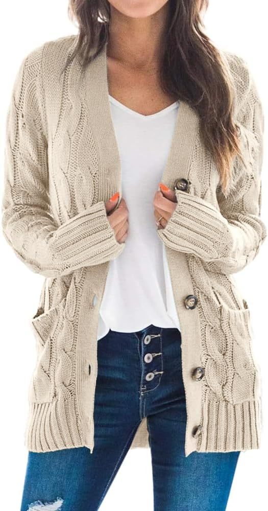 OEM Customizable Cozy Beige Cable-Knit Cardigan - Effortless Warmth and Style for Retailers and Manufacturers
