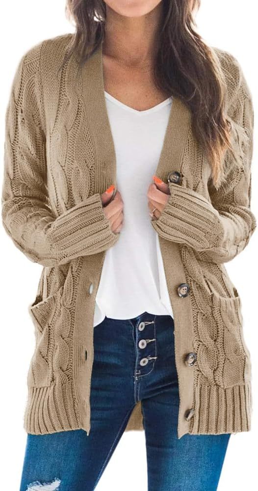 OEM Customizable Cozy Beige Cable-Knit Cardigan - Effortless Warmth and Style for Retailers and Manufacturers