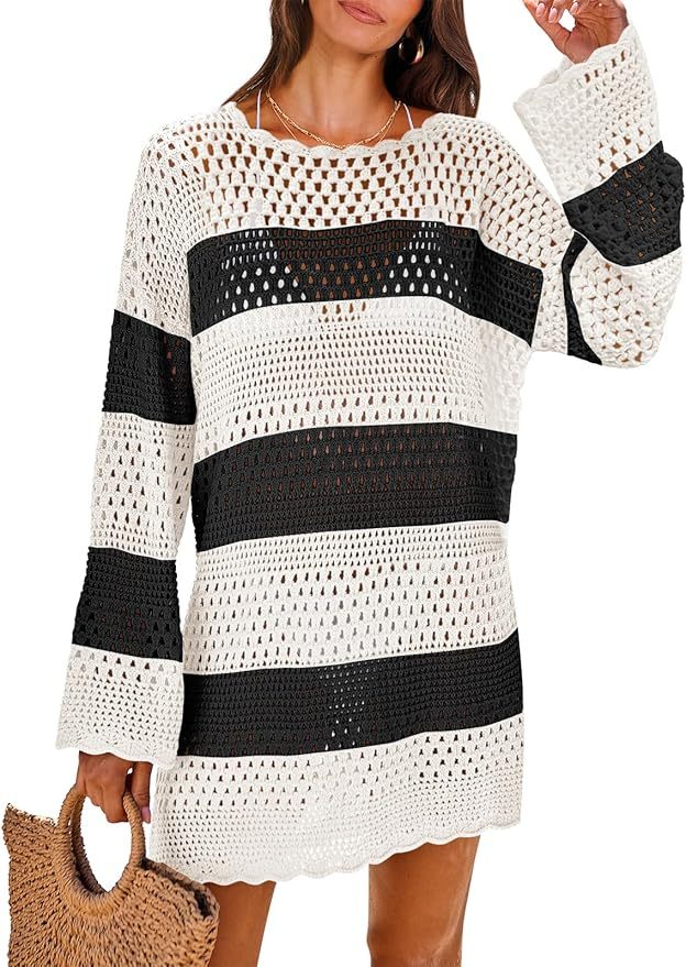 Factory Direct Customizable Chic Crochet Knit Dress - Perfect for Beach Days and Casual Outings for Retailers and Manufacturers